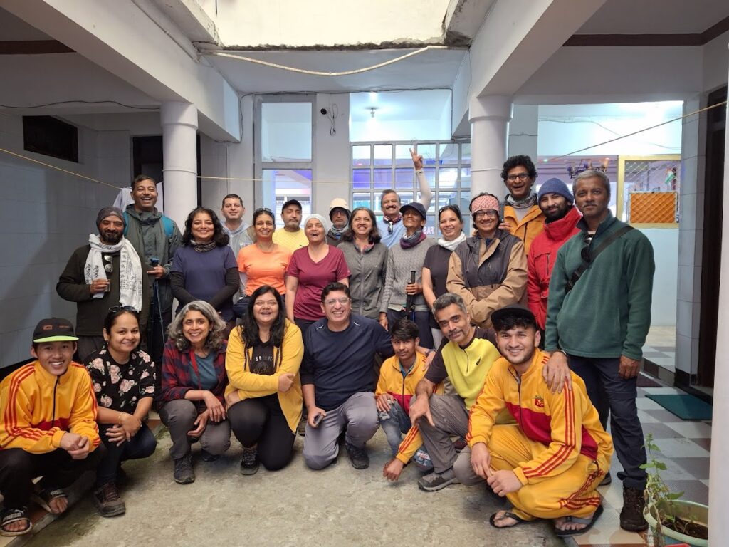 Every Win is sweeter when celebrated together – our amazing team after completing the trek!