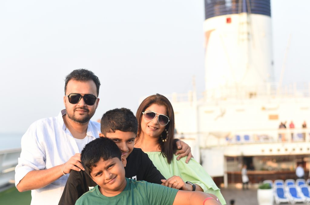 Families spent most leisure time together on a cruise holiday. (PC - Jalesh, Karnika)