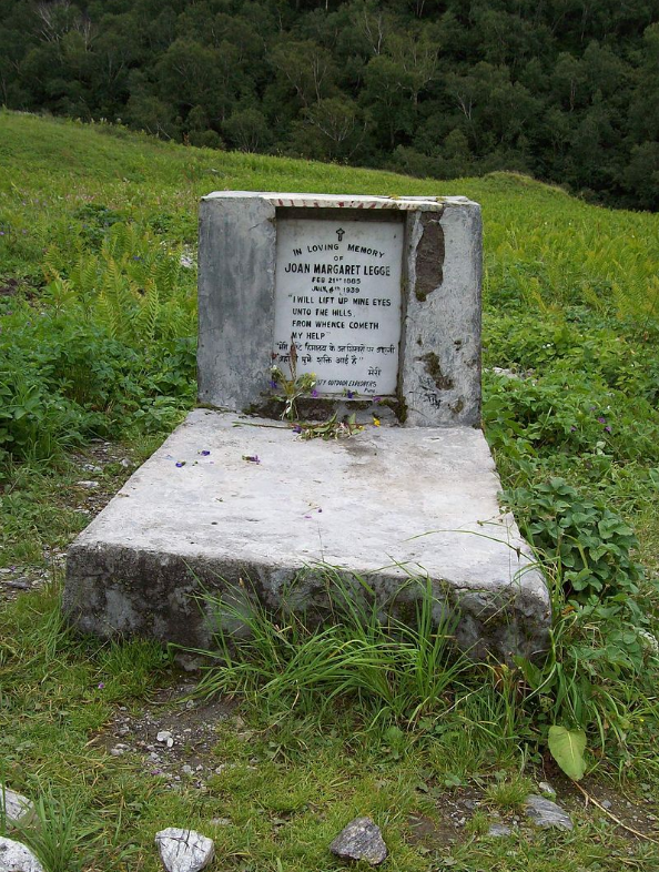 Memorial of Joan Margaret Legge in Valley Of Flowers / Image Source : Internet
