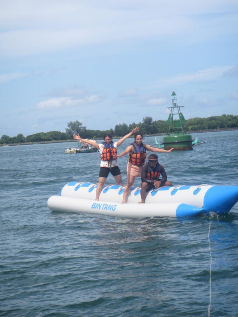 It was all fun and games until the banana boat bounced — and then it got even better!