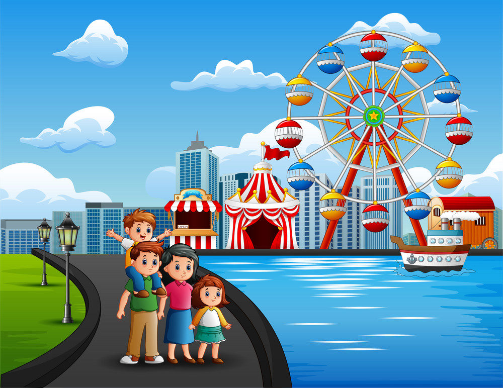Singapore is the best place to have a great time with your family, where everyone can enjoy to the fullest! (PC- vector stock)