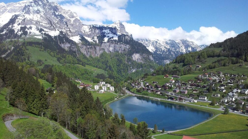 Engelberg from Titlis cable car
