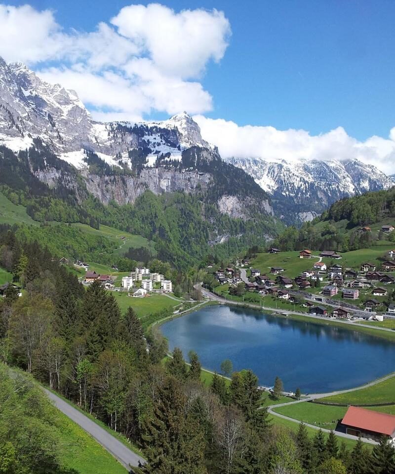 Engelberg from Titlis cable car