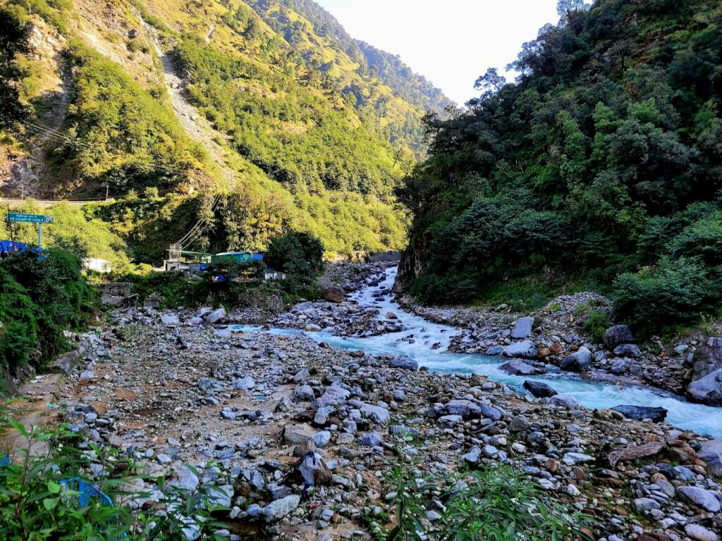 a fresh water stream on the way to Adi Kailash